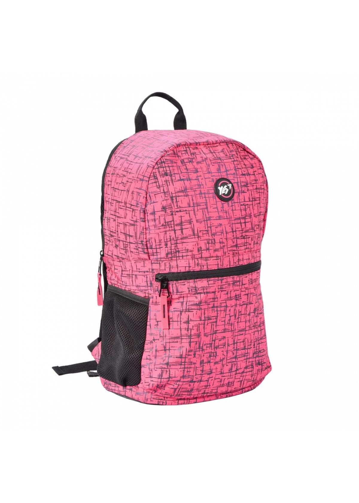 Рюкзак молодежный YES R-09 Compact Reflective Розовый (558506)