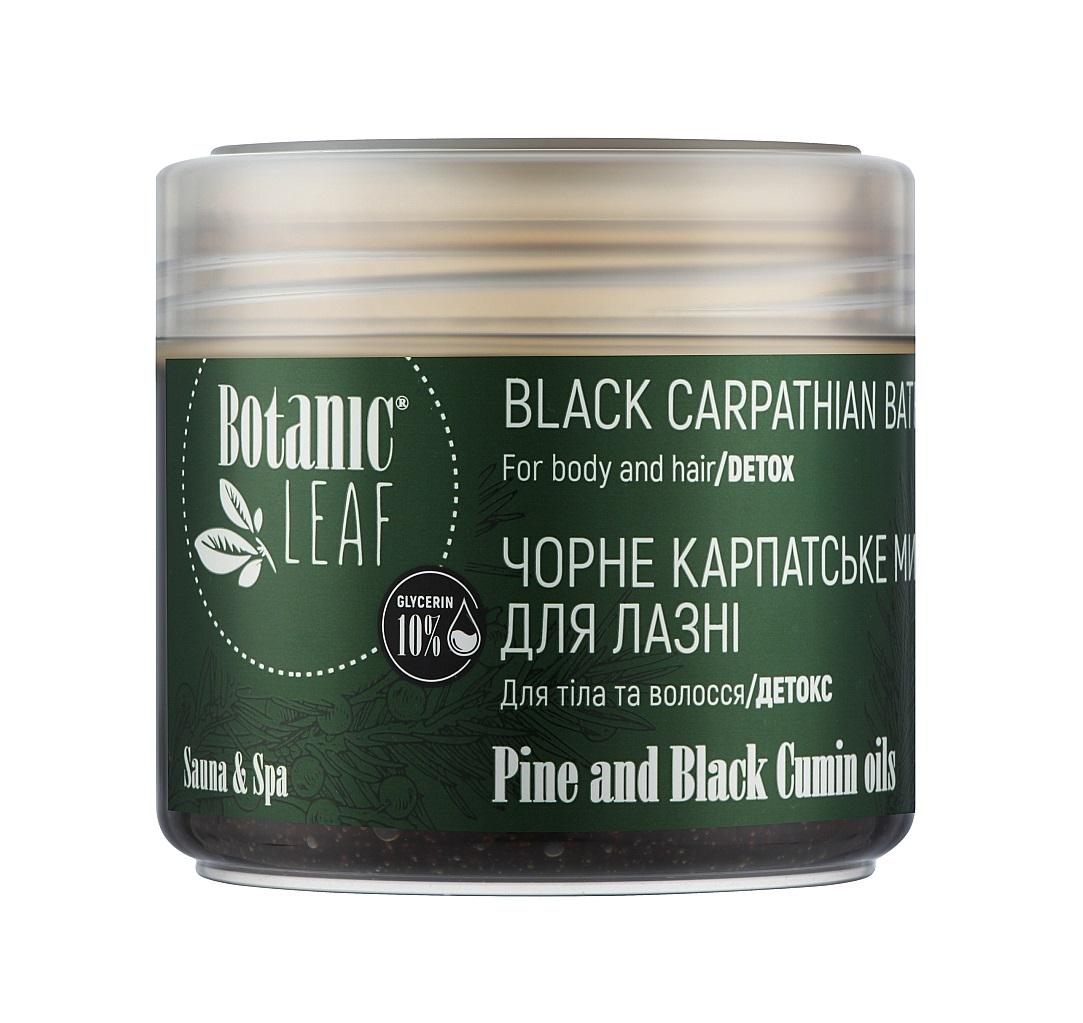 Мыло черное карпатское для бани Botanic Leaf 300 мл (4820229610912)