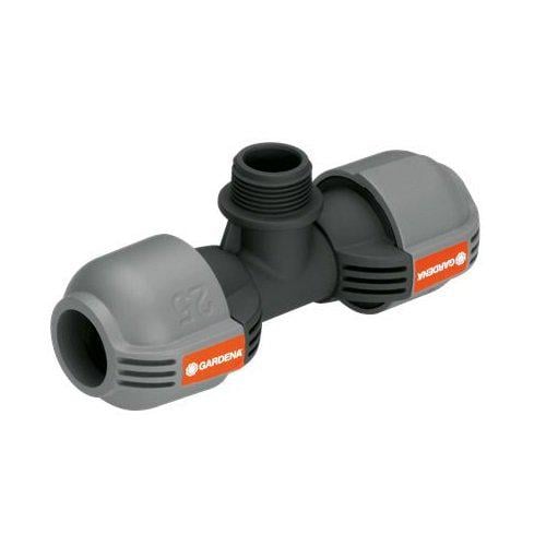 Соединитель T-образный Gardena 25 мм х 3/4" наружная резьба (02787-20.000)