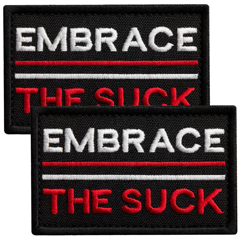 Набор шевронов с липучкой ''Embrace the suck'' 5х8 см 2 шт. (25779)