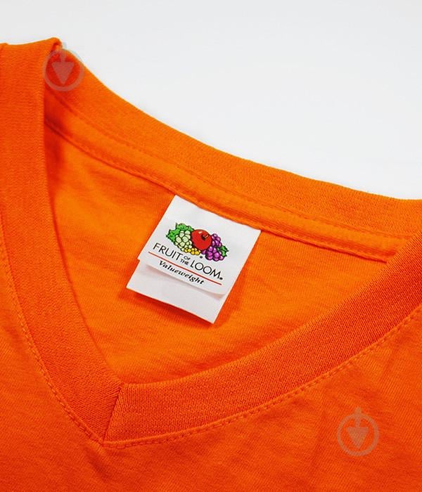 Футболка Fruit of the Loom Valueweight v-neck 3XL Помаранчевий (0610660443XL) - фото 6