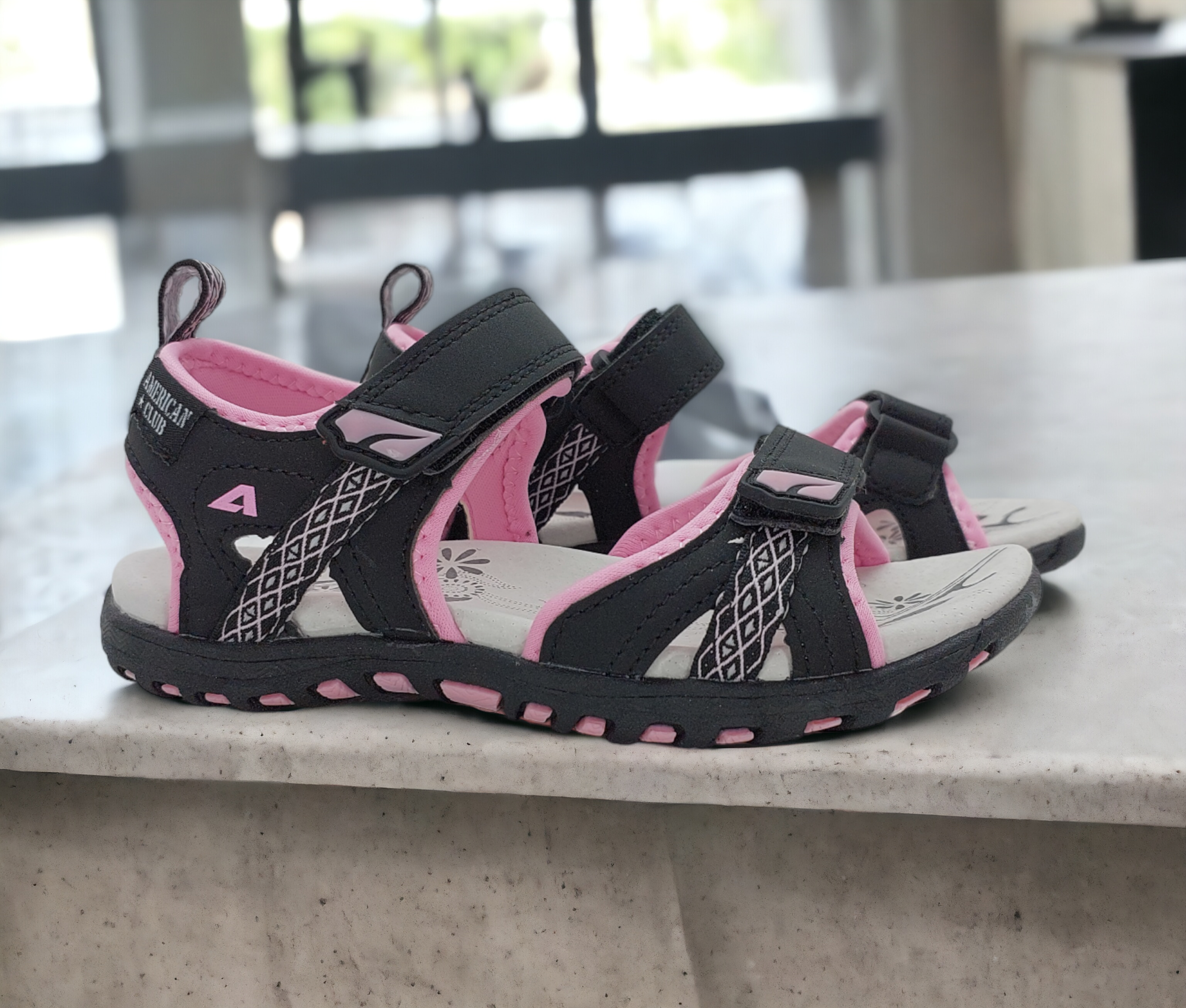 Босоніжки American Club 131/24BP р. 36 Чорний/Рожевий (17510893)