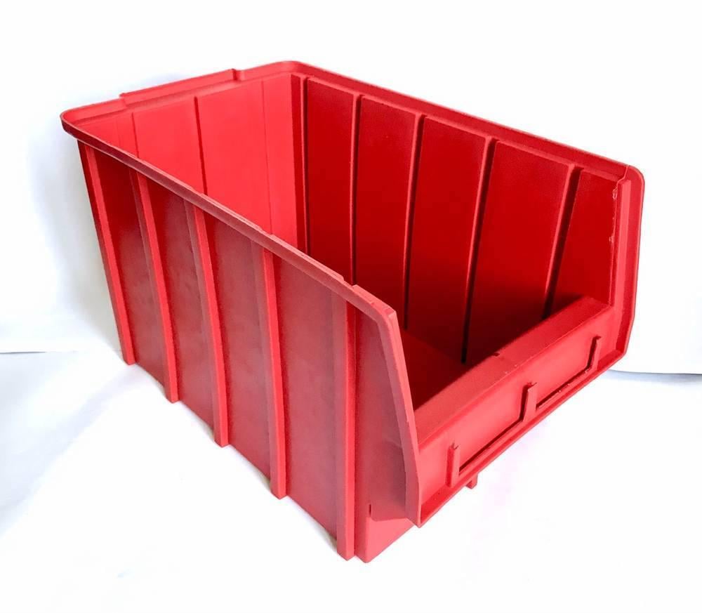 Ящики для метизів пластикові для зберігання інструменту 350х210х200 мм Червоний