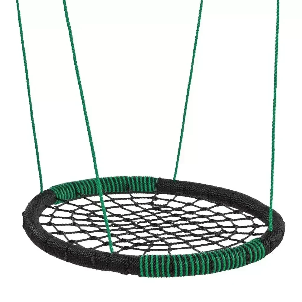 Детские качели Гнездо OVAL NEW 108x83 см Зелено-черный (2581636570)