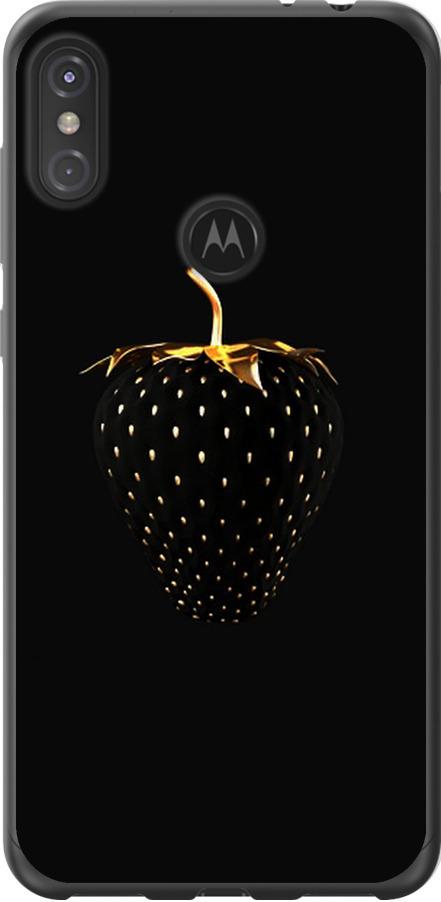 Чехол на Motorola One Power Черная клубника (3585u-1588-42517)