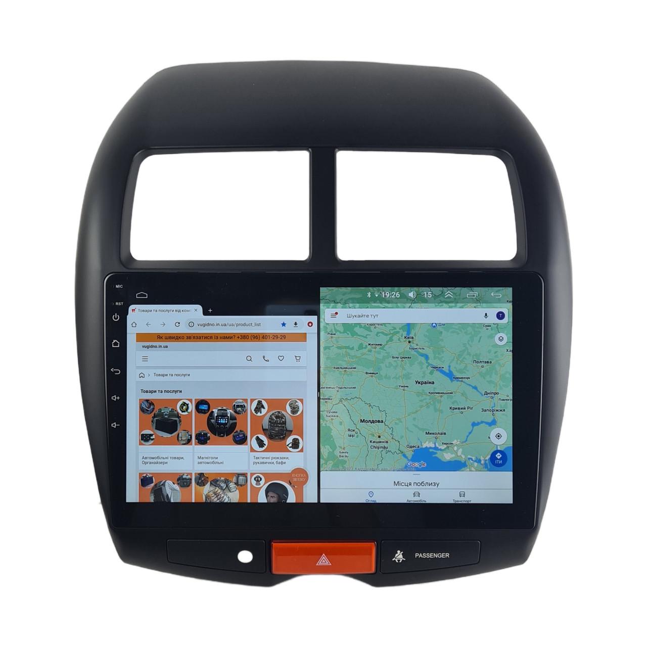 Автомагнитола для Mitsubishi ASX / Outlander Sport 2010-2016 4G/XyAuto/8 core/DSP Sound/CarPlay/Android (М-МАС-10-Т5)