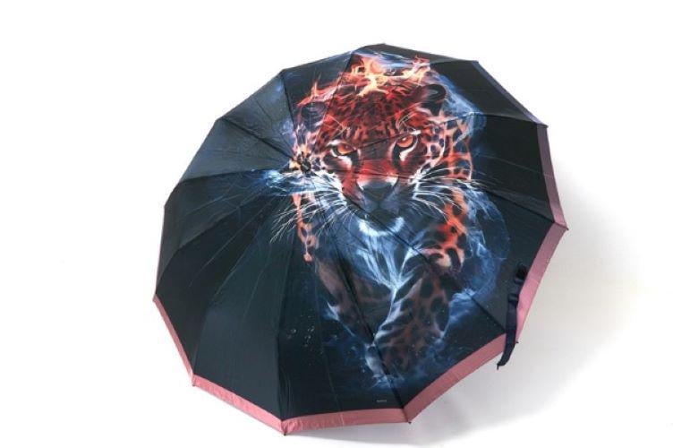 Зонтик-автомат женский Mario MR79 Тигр-2 на 12 четырехсегментных спиц сатиновый купол (30285815) Зонтик-автомат женский Mario MR79 Тигр-2 на 12 четырехсегментных спиц сатиновый купол (30285815)
