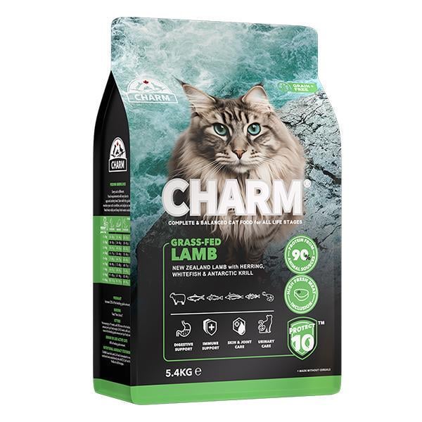 Корм для кошек сухой беззерновой Charm Grass-Fed Lamb 5,4 кг - фото 1