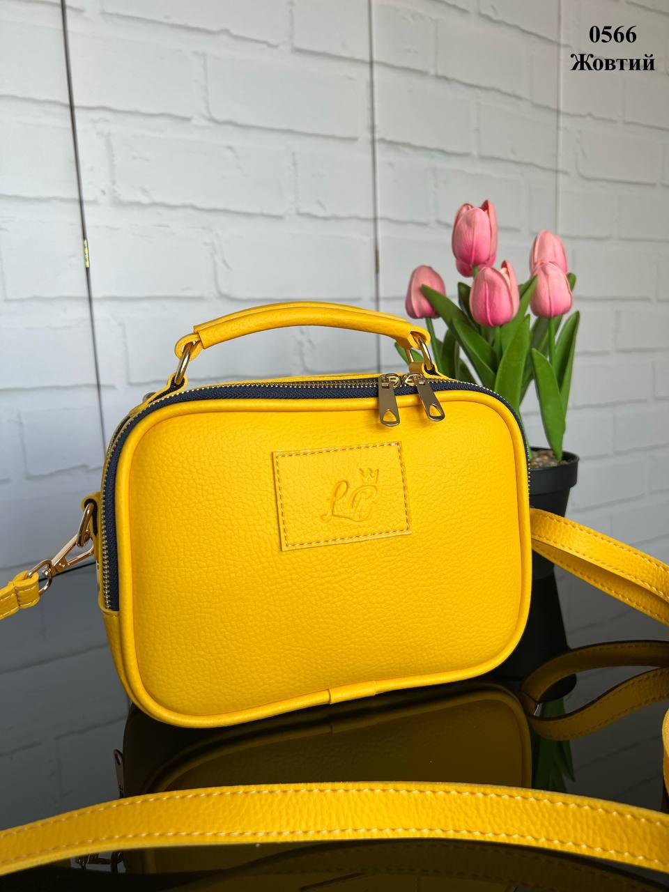 Сумка кросс-боди женская спортивная из экокожи Желтый (2732414508) - фото 2 Сумка кросс-боди женская спортивная из экокожи Желтый (2732414508) - фото 2