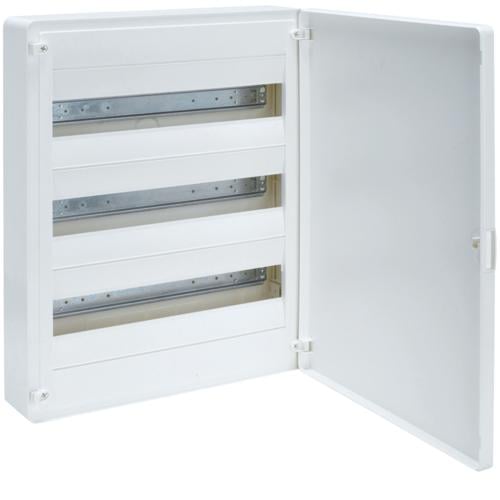 Щит модульный накладной Hager Golf для внешней установки с белой дверцей на 54 модуля (VS318PD)