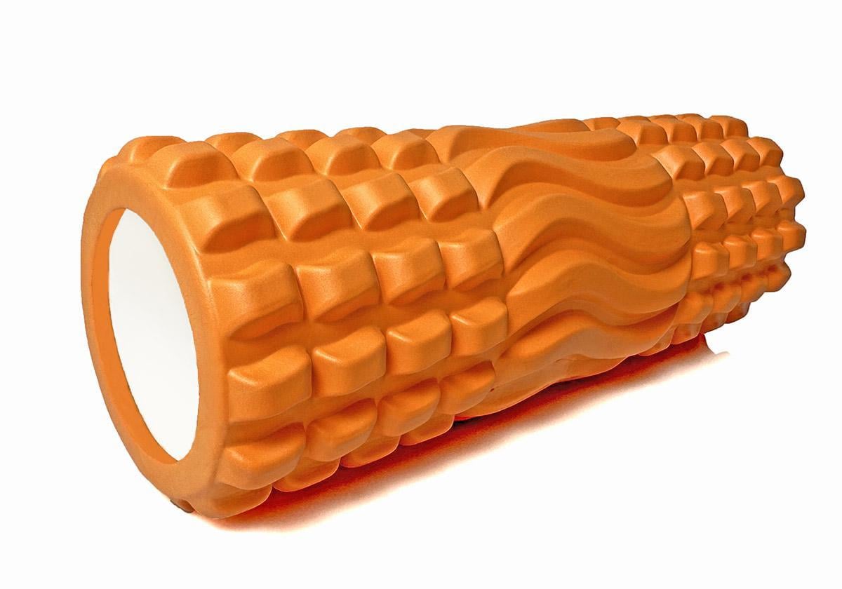 Массажный ролик EasyFit Wavyspines 33 см Оранжевый (EF-2060-Or)