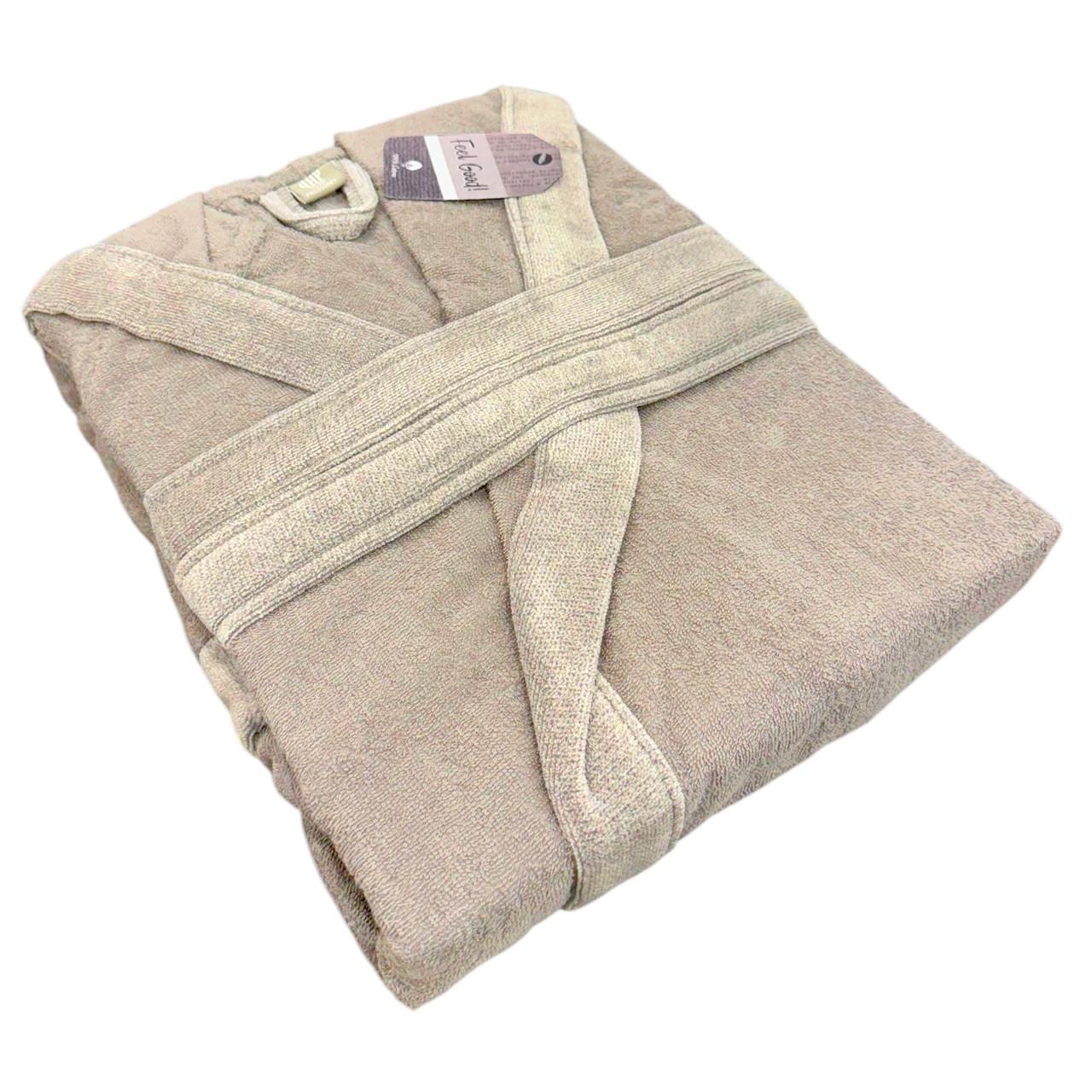 Халат махровий PHP Joy Melange Beige M Бежевий