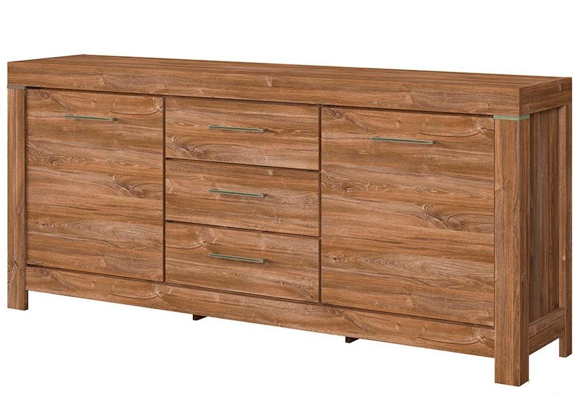 Комод Gerbor Герман KOM2D3S0 из ДСП и МДФ Дуб Стирлинг