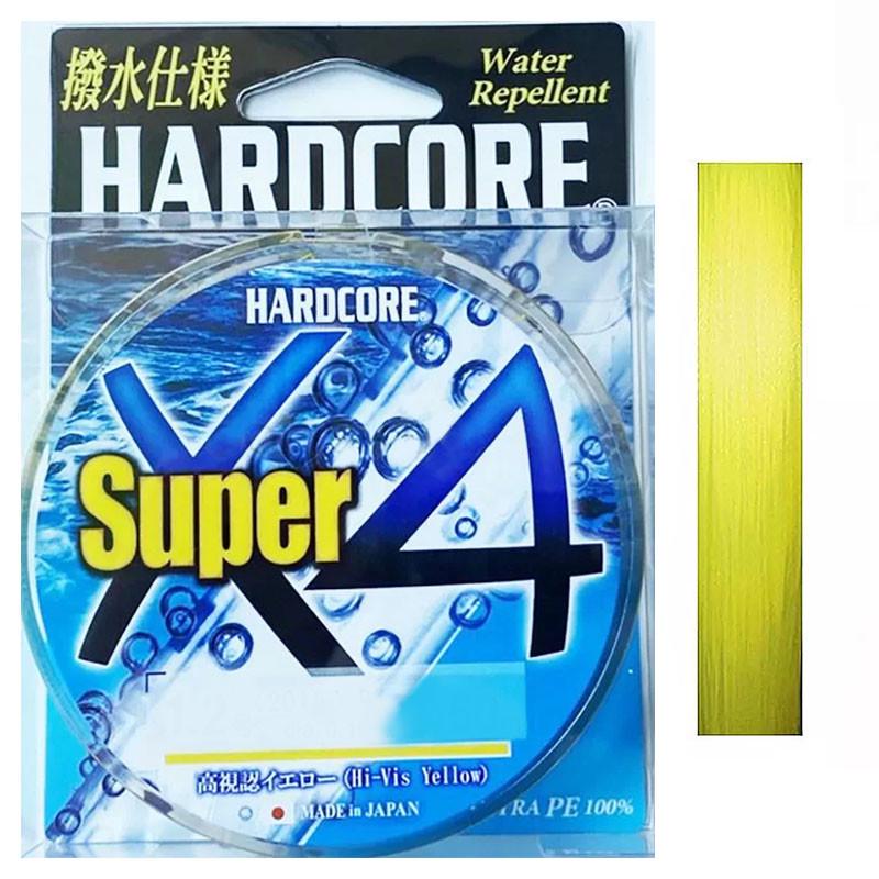 Шнур Duel Hardcore Super X4 Hi-Vis #1,0/0,17 мм 8,0 кг 200 м Yellow (2328246208)