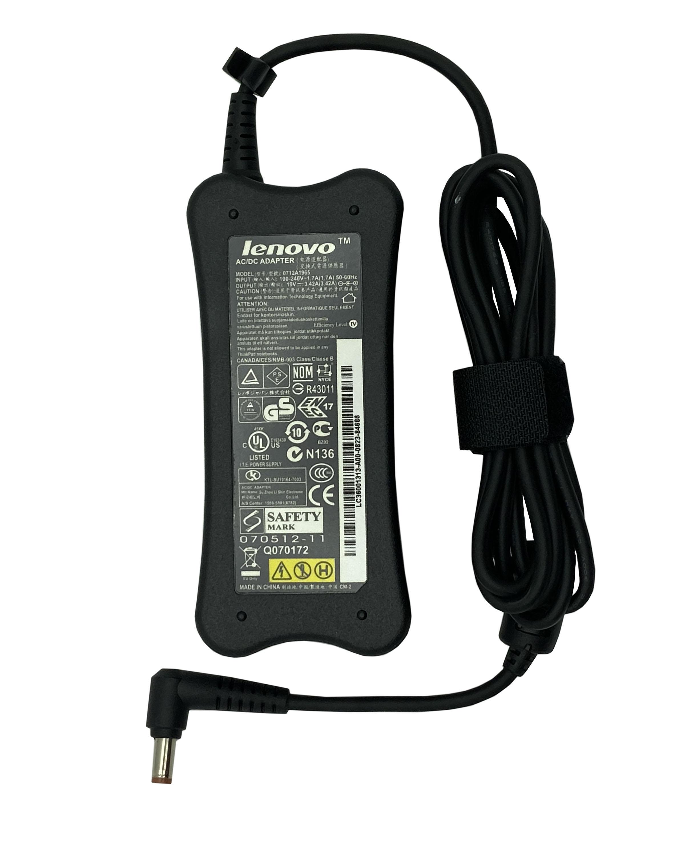 Блок питания для ноутбука Lenovo-IBM 40Y7704 65W 19V 3,42A 5,5x2,5 мм (016039)