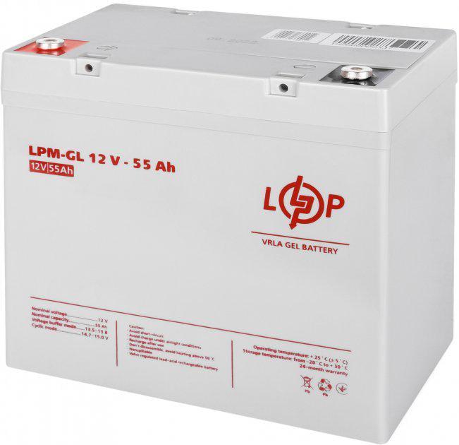 Акумулятор гелевий LogicPower LPM-GL 12 55 Ah (29879709)