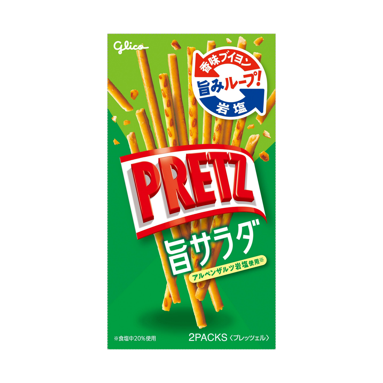 Кренделі Glico Pretz Delicious Salad зі спеціями 64 г