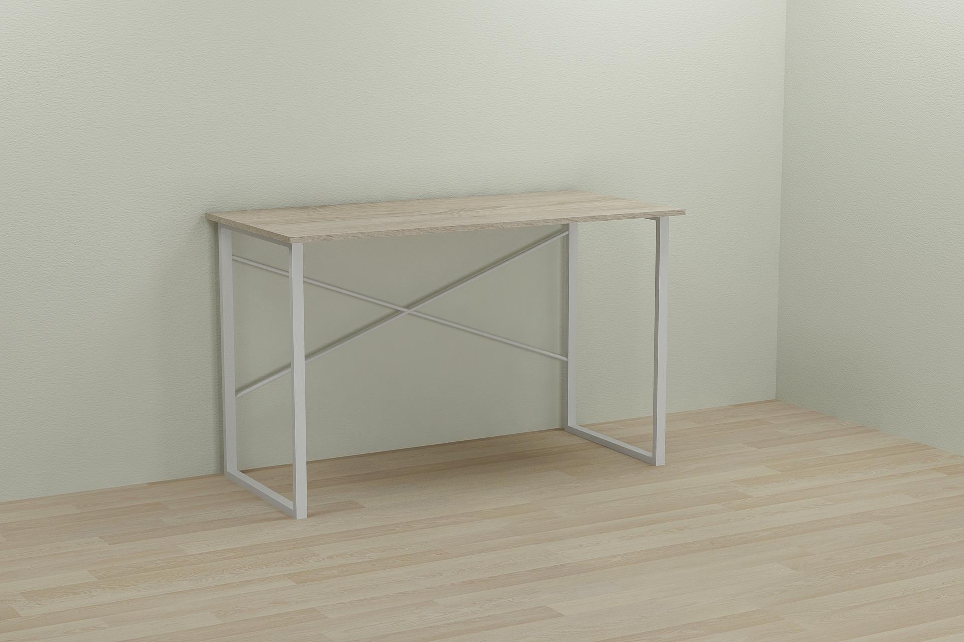 Письменный стол компьютерный Ferrum-decor Дейв 75x120x60 см Белый/ДСП Дуб Сонома