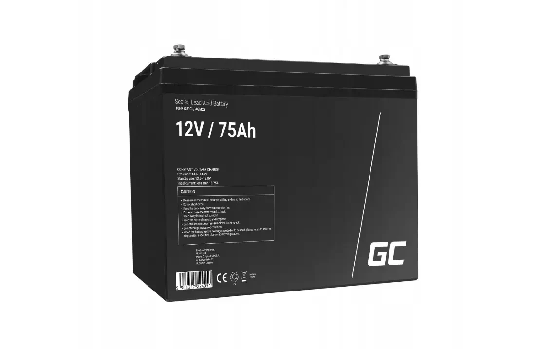 Акумулятор Green Cell AGM VRLA 12V 75Ah (2289258934)