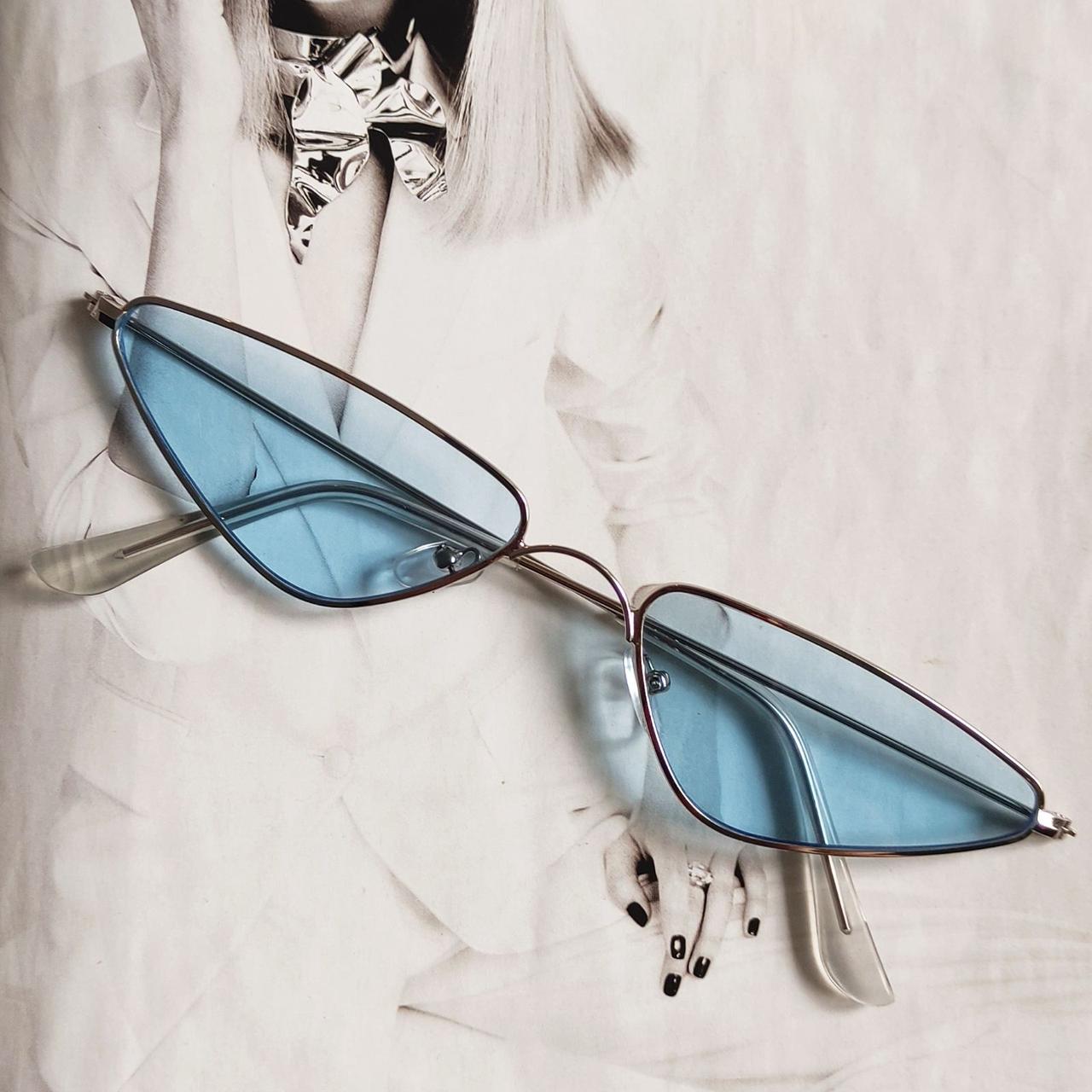 Солнцезащитные очки маленький треугольник Голубой