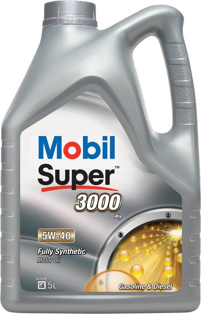 Моторное масло Mobil Super 3000 X1 A3/B4 SL/SM/SN/SQ/CF 5W-40 5 л (156154)