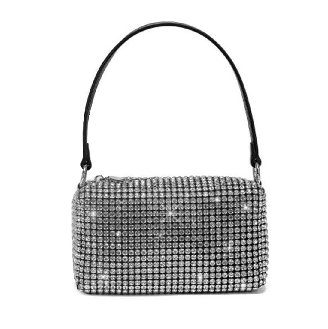 Сумка женская Alex с кристаллами Серебристый (с67)
