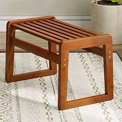 Табурет для ванной из дерева Дистри Охра (ТВН-000804)