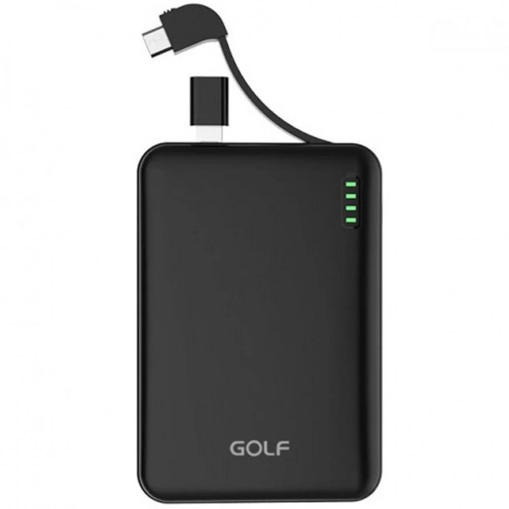 Зовнішній акумулятор GOLF Power bank G73 Plus портативний 10000 mAh Чорний (90712del)