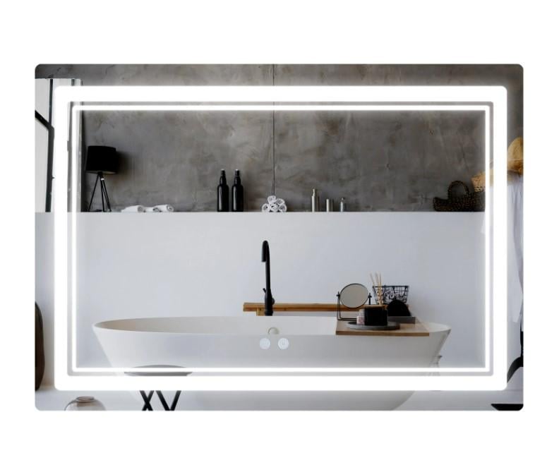 Зеркало прямоугольное Qtap Cardinal CA2 с LED-подсветкой Touch (QT0478C1208048454)