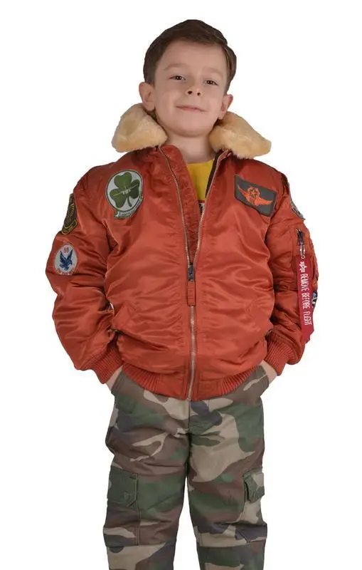 Куртка Alpha Industries Boys Maverick Jacket 2T Rust (YJM40105C1R2T) - фото 3