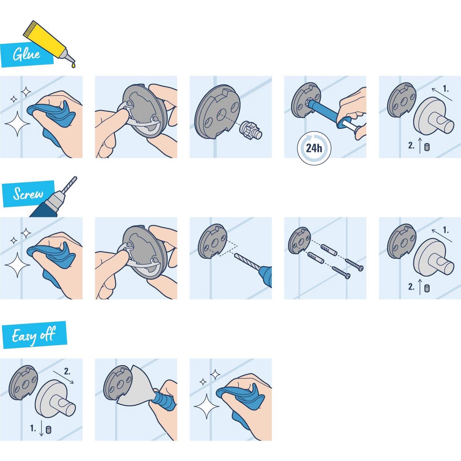 Мыльница настенная Grohe QuickFix Start Cube 41096000 CV033396 Хром (214930) - фото 7