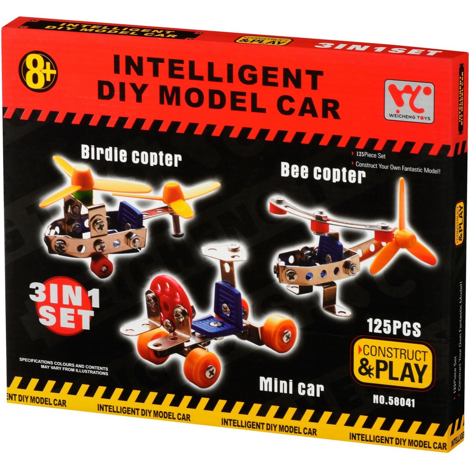 Конструктор Same Toy Intelligent DIY Model Car 3в1 (58041Ut)