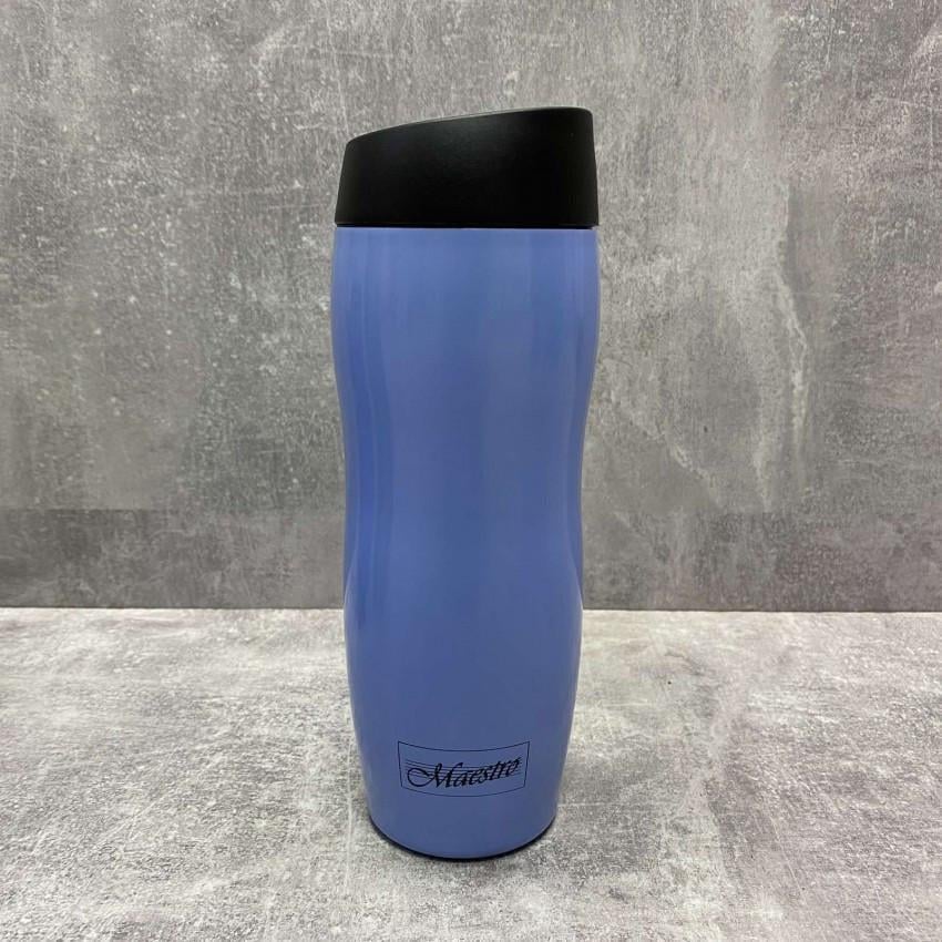Термочашка Maestro MR-1645-42 из нержавеющей стали 420 мл Синий (1717590907)