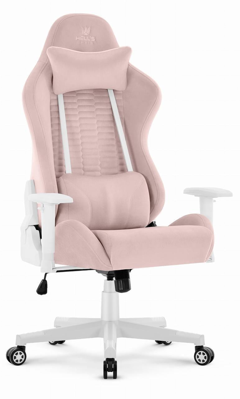 Компьютерное кресло Hell's HC-2000 ткань Pink-White (5907196011672) - фото 1 Компьютерное кресло Hell's HC-2000 ткань Pink-White (5907196011672) - фото 1
