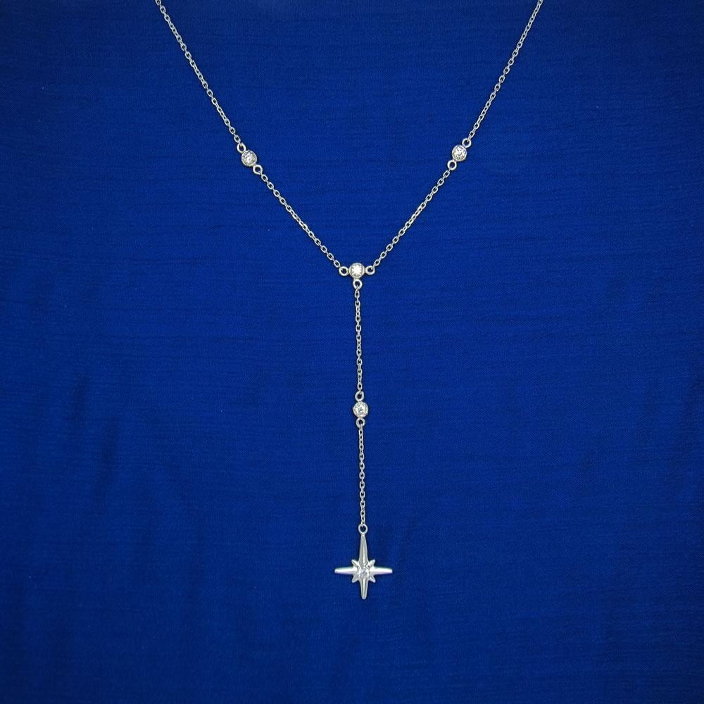 Срібне кольє Нова зірка