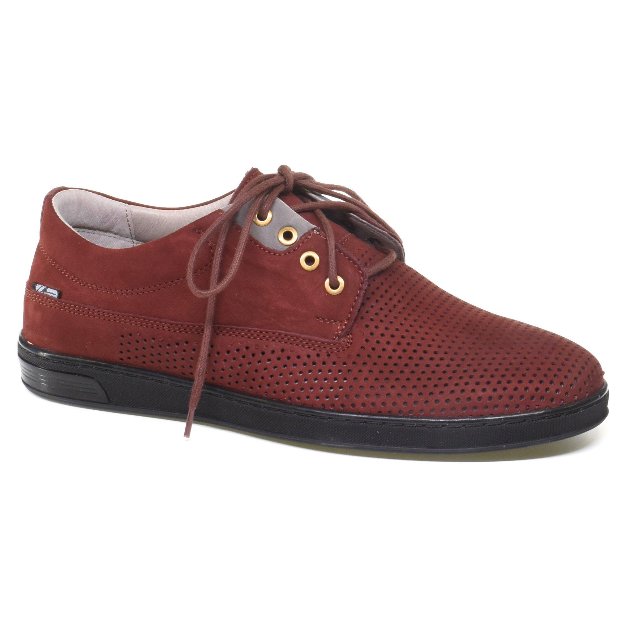 Туфли мужские весенние повседневные Kadar р. 44 Бордовый (88988-44)