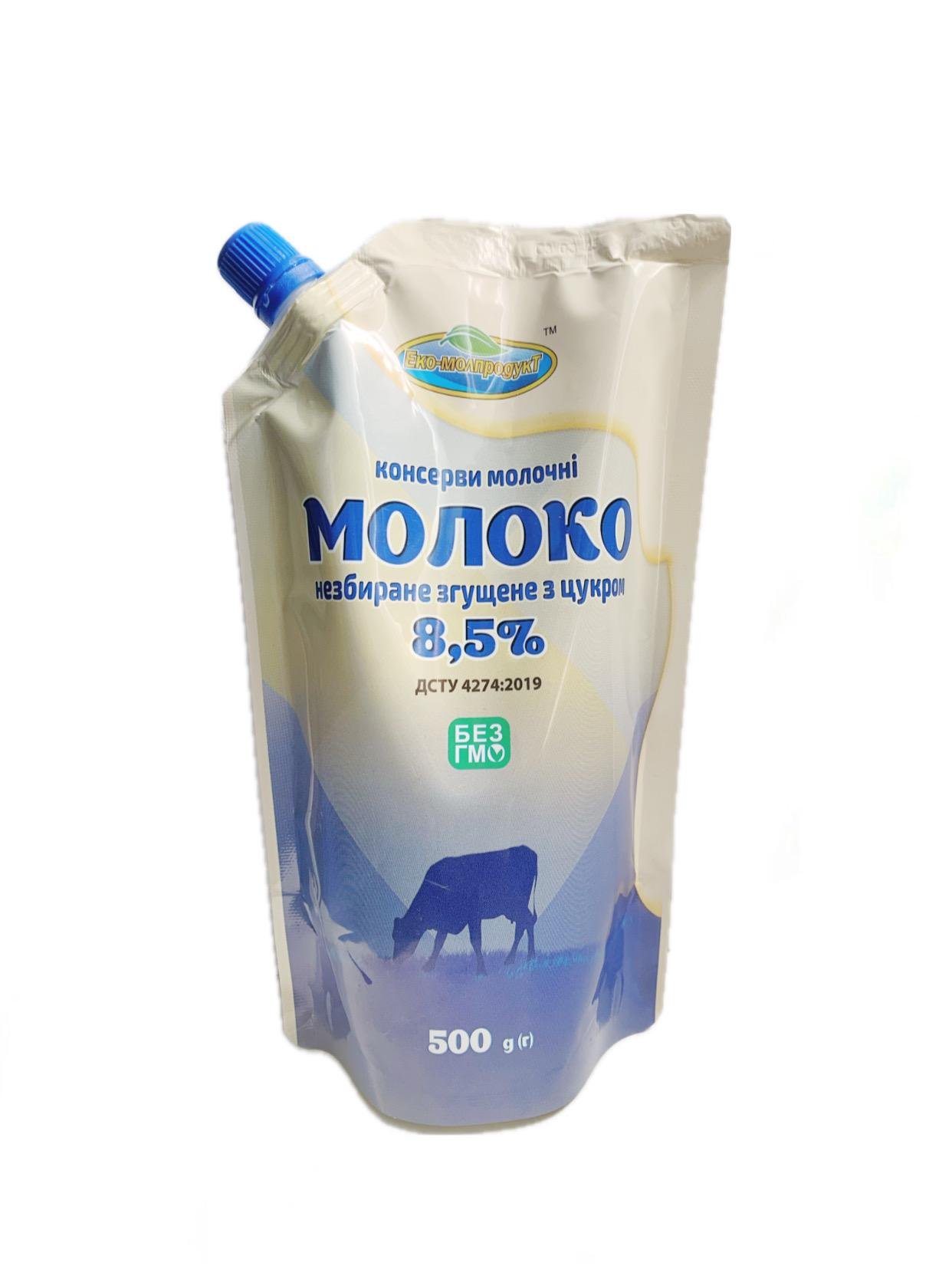 Молоко цельное сгущенное Еко-молпродукт с сахаром 8,5% жира 500 г