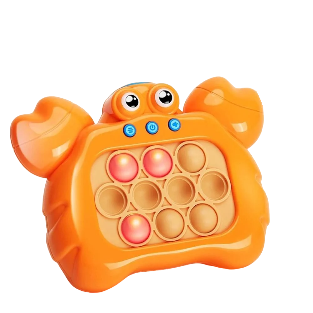 Игрушка электронная Pop It Pro Краб антистресс детская интерактивная развивающая 4 режима/подсветка