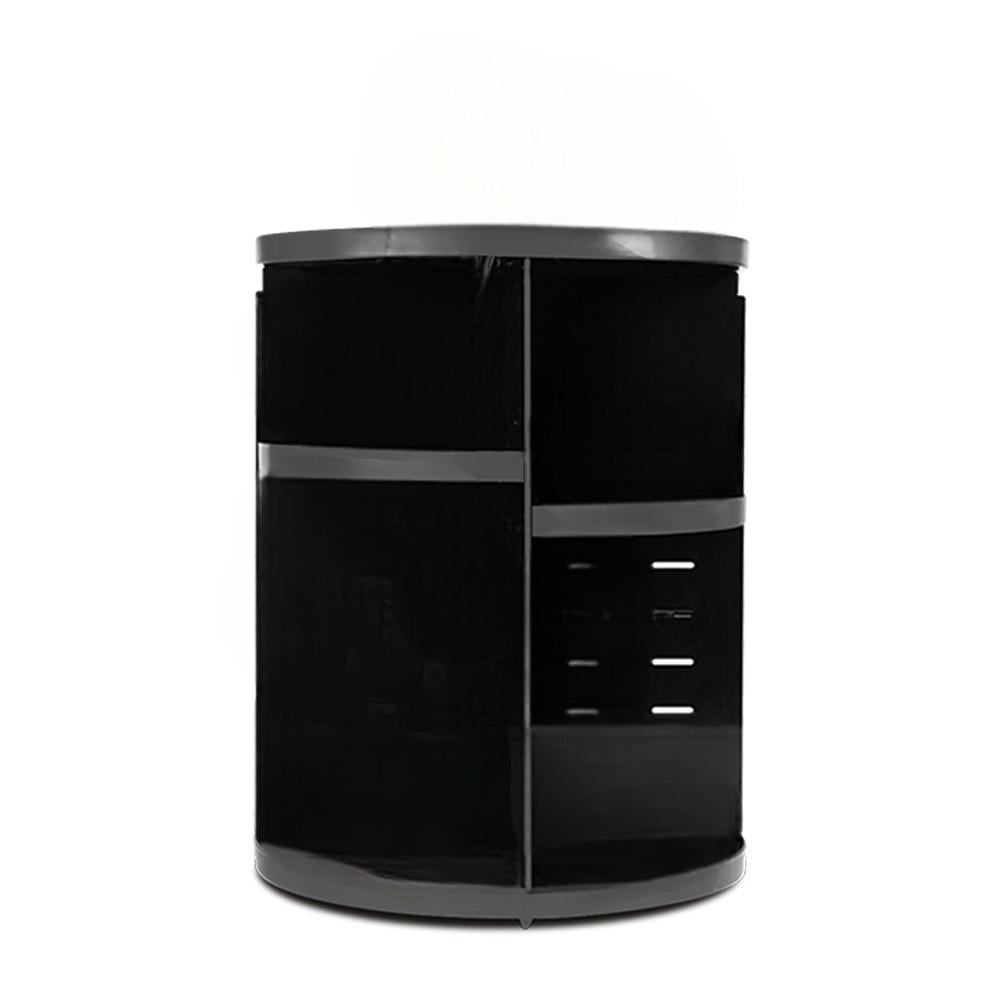 Органайзер косметический Stenson R97135 вращающийся 360° пластик 21,5x28x4,5 см Черный (612822)