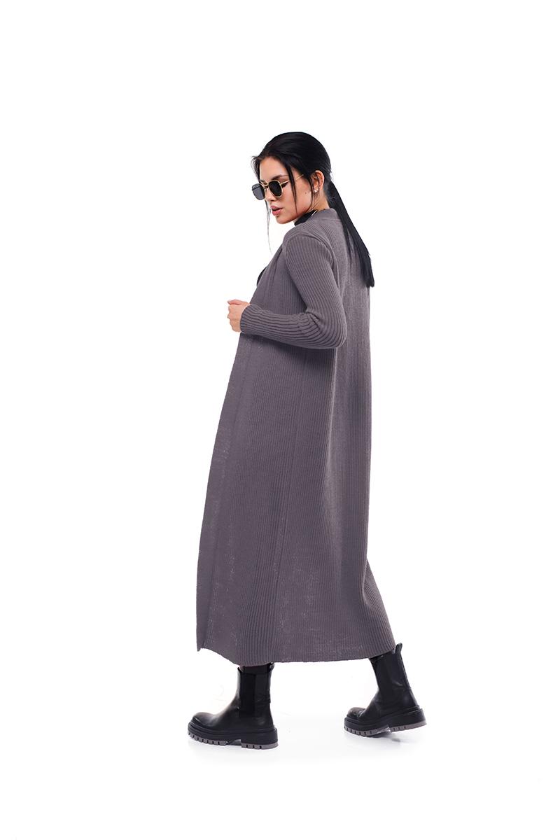 Кардиган SVTR вільний міді р. 42-46 Сірий (407) - фото 8 Кардиган SVTR вільний міді р. 42-46 Сірий (407) - фото 8