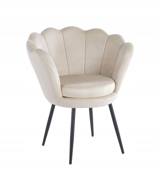 Стілець Flowers Velve Бежевий (31797960)