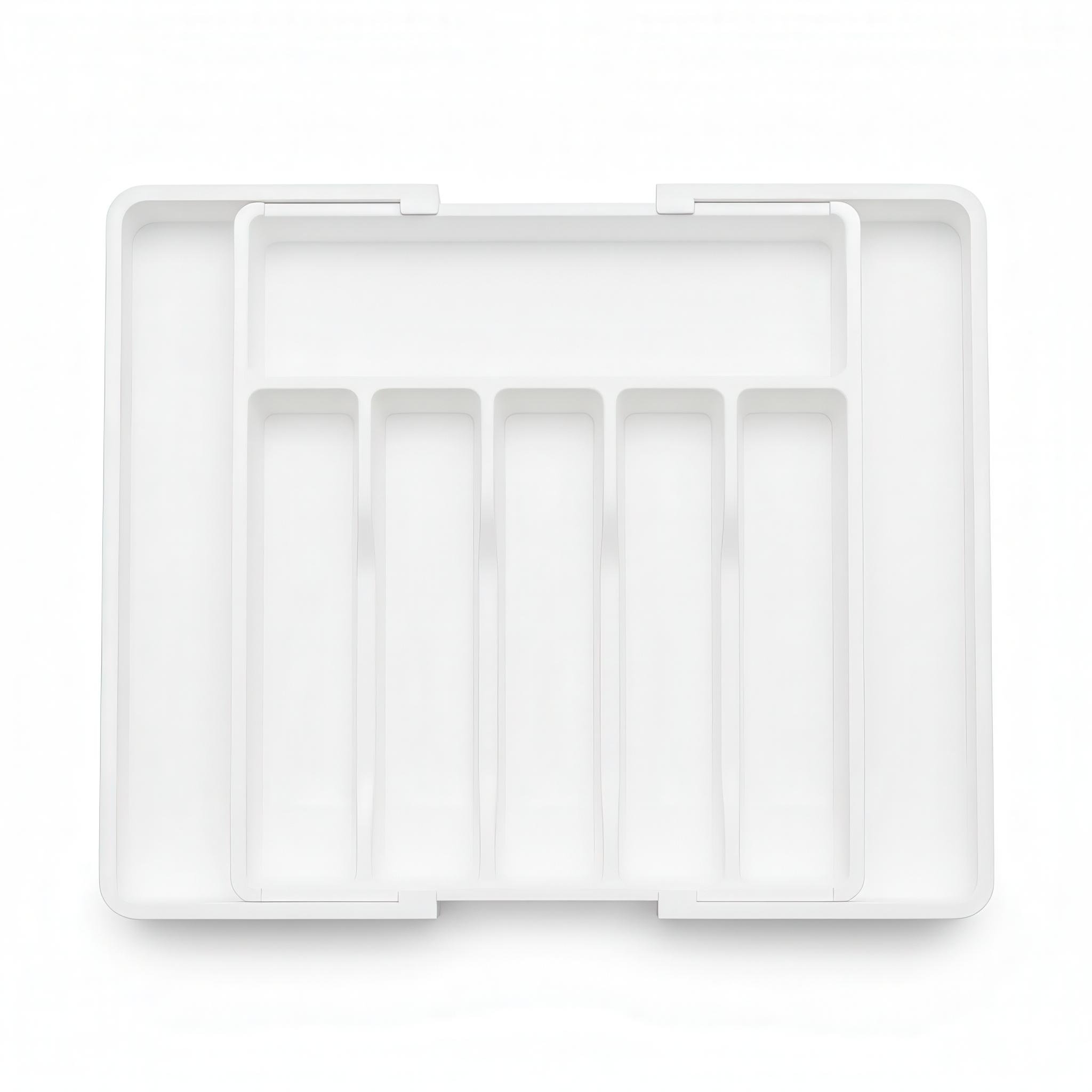 Лоток для столовых приборов расширяемый на 8 секций Белый (30375333)