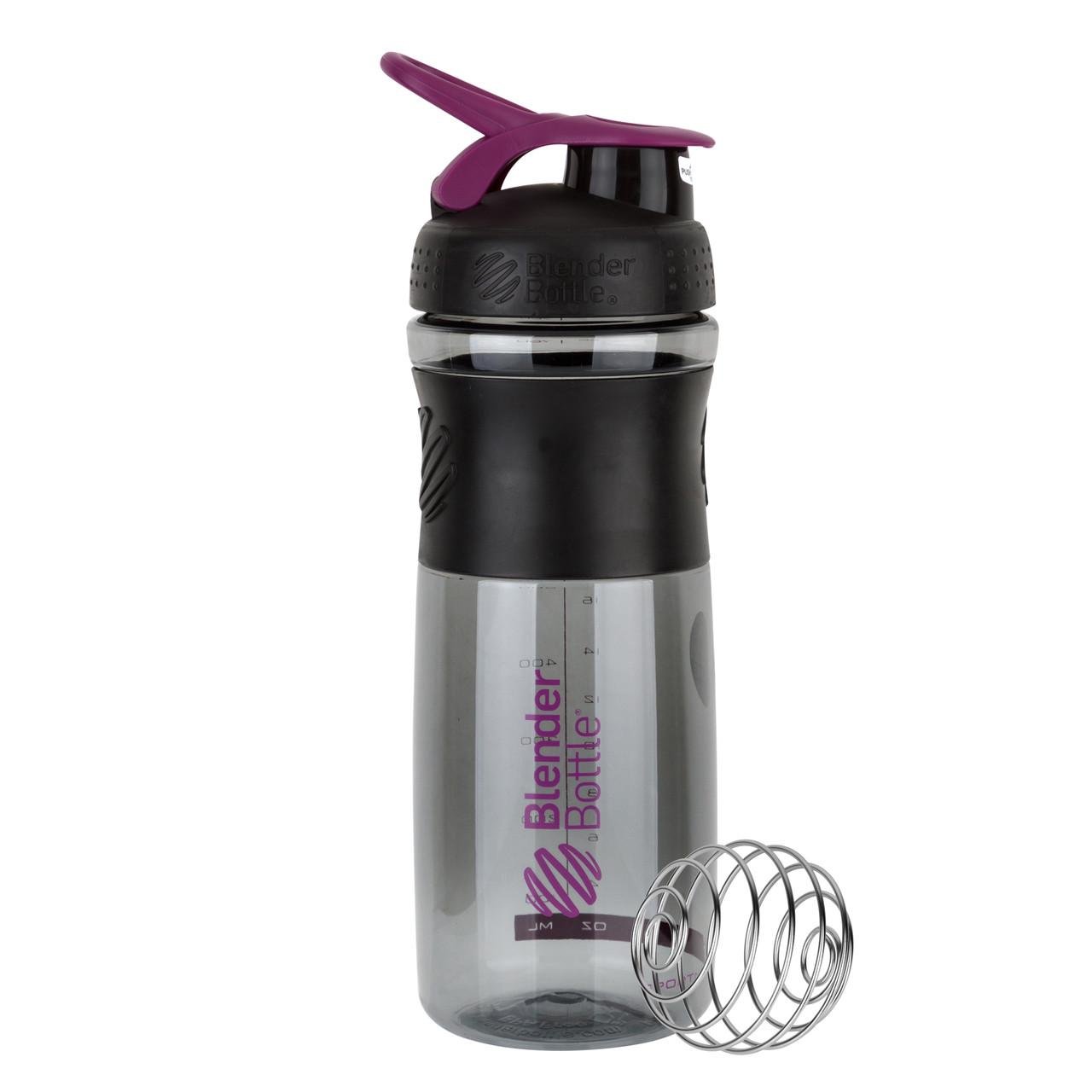 Шейкер спортивный BlenderBottle SportMixer 28 oz 820 мл Black/Plum - фото 2