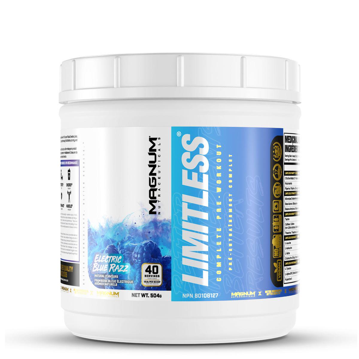 Комплекс до тренировки Magnum Nutraceuticals Limitless 504 g /20 servings/ Electric Blue Razz