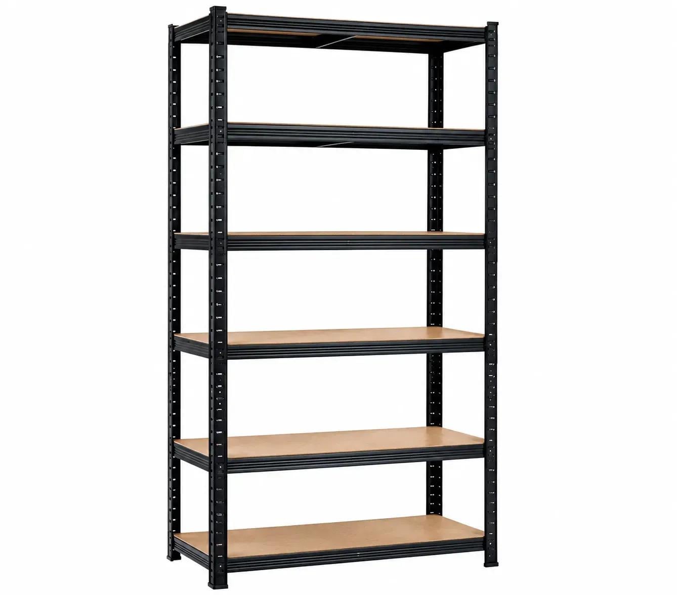 Стеллаж металлический PRIMA HOME G1451 220x90x40 см 6 полок 175 кг/полка Черный