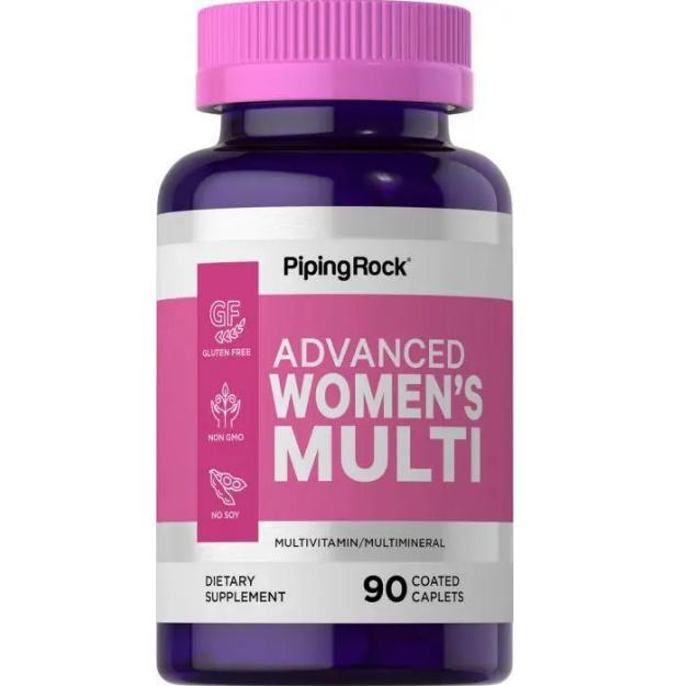 Вітамінно-мінеральний комплекс Piping Rock Women's Multivitamin & Mineral 90 Coated Caplets