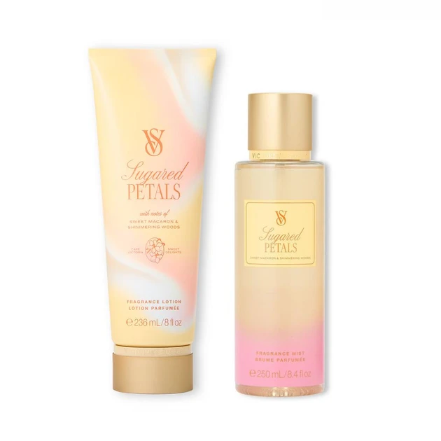 Набор Victoria's Secret Sugared Petals лосьон 236 мл со спреем 250 мл (90276514)