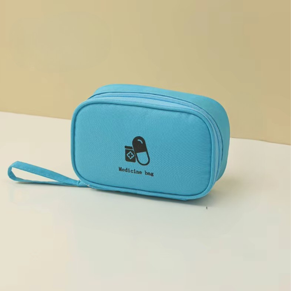 Сумочка для медикаментов дорожная компактная для лекарств Голубой