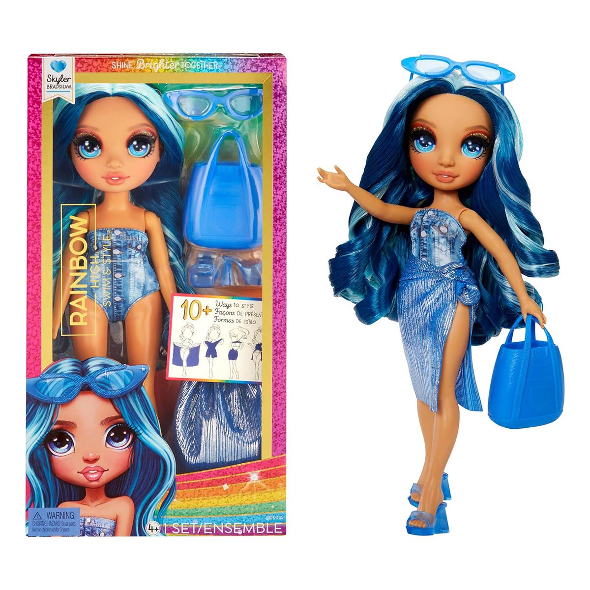 Кукла Rainbow High Swim & Style Скайлер с аксессуарами (507307)