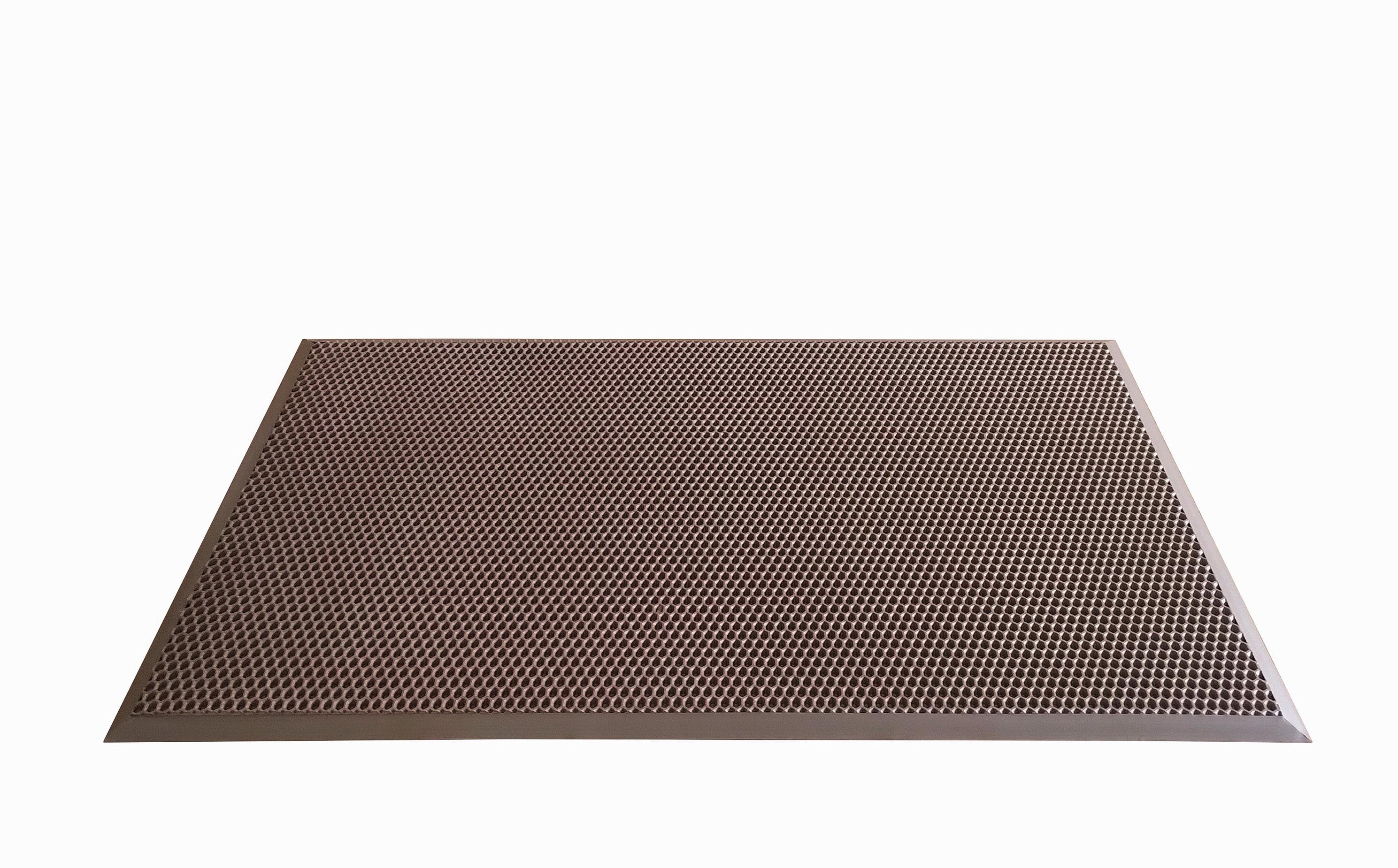 Придверний килим Emats EVAmat у гумовому канті 104х64 см Коричневий (ЕКК104)